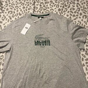 Grey Lacoste t shirt